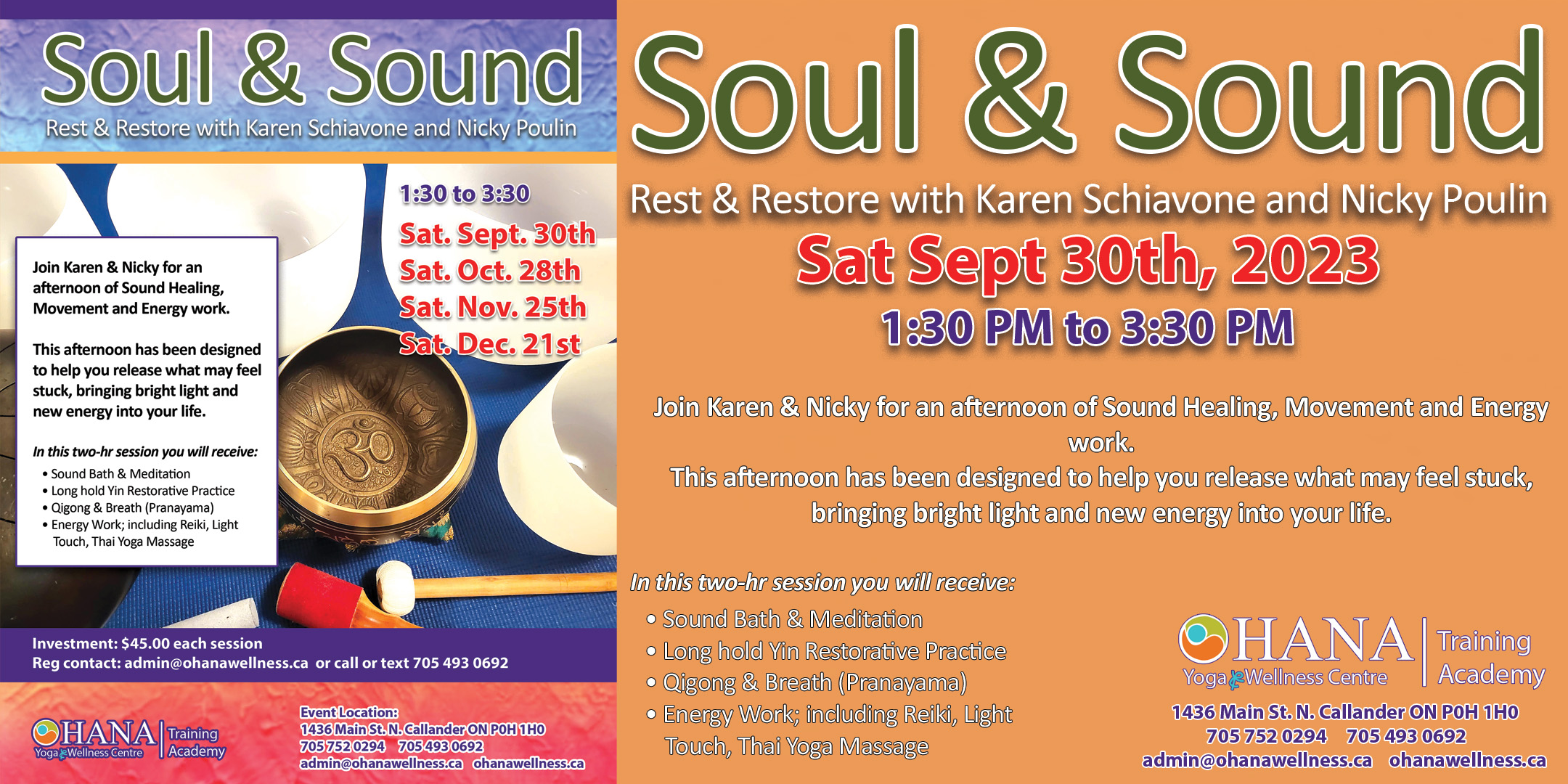 Ohana Yoga & Wellness Presents Soul & Sound